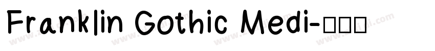 FrankIin Gothic Medi字体转换